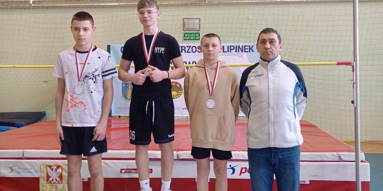 Siedem medali dla reprezentantów szkół gminy Lipinki w XIII Otwartych Mistrzostwach Powiatu w Skoku Wzwyż